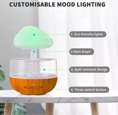 Humidificador Nube LED - Aire fresco con estilo