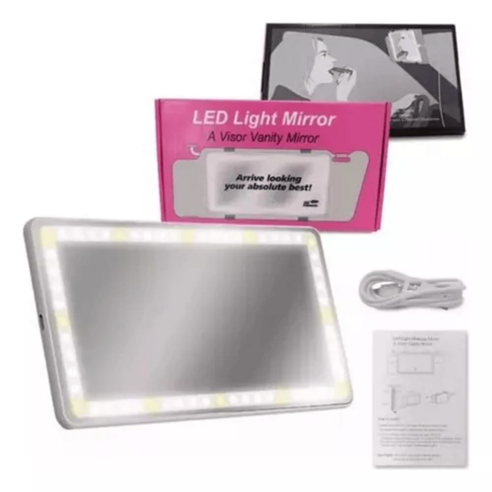 Espejo Tocador LED para Auto- Belleza en tu espacio