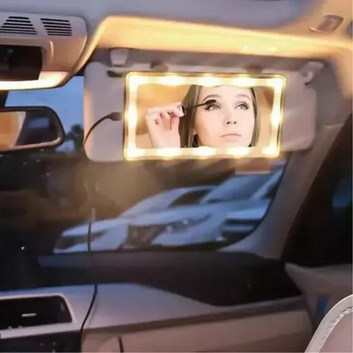 Espejo Tocador LED para Auto- Belleza en tu espacio